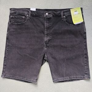 NWT 42 Levi's 412 Slim Shorts Flex Eco Performance 9" Black Denim